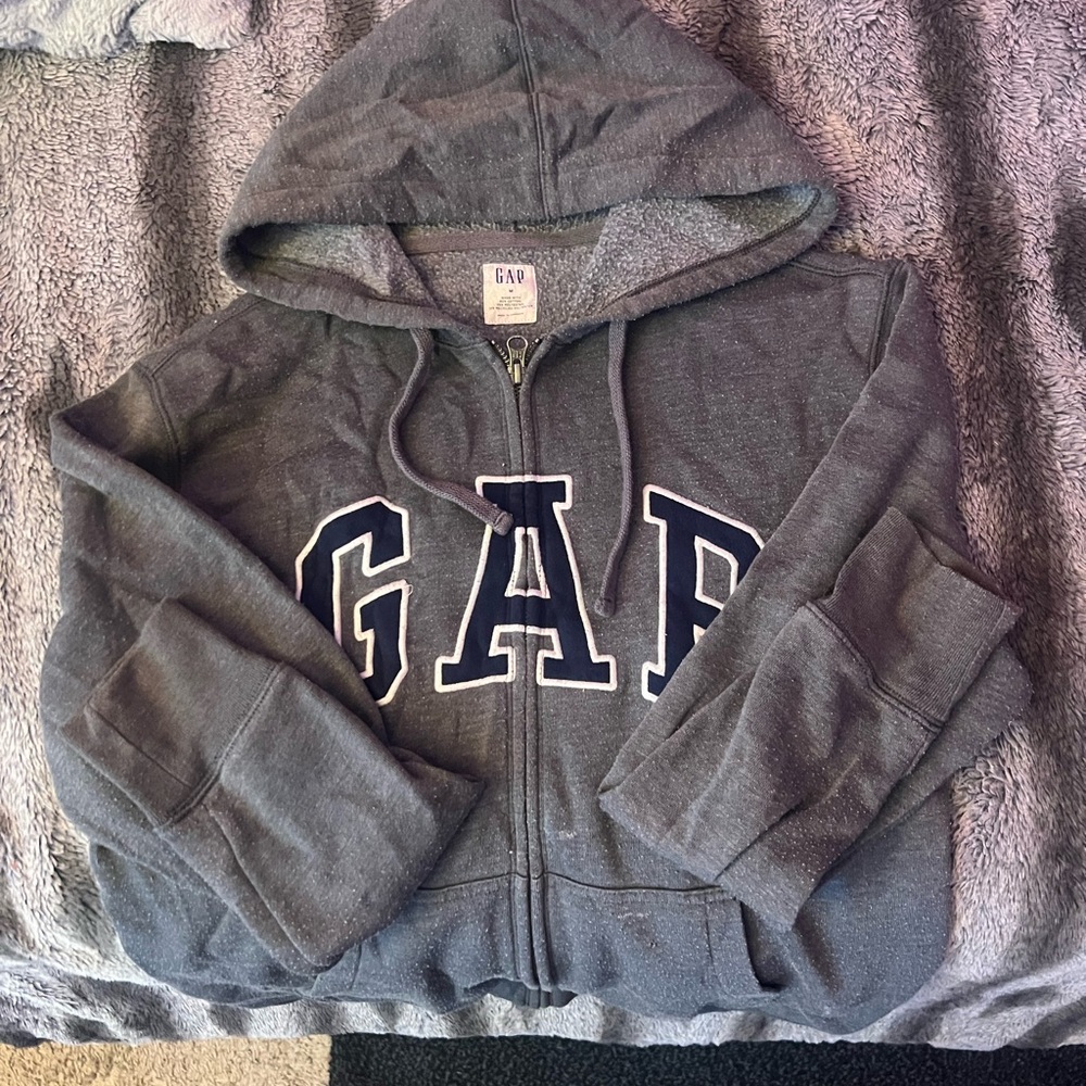 Gap Zipup Hoodie - Grey & Navy